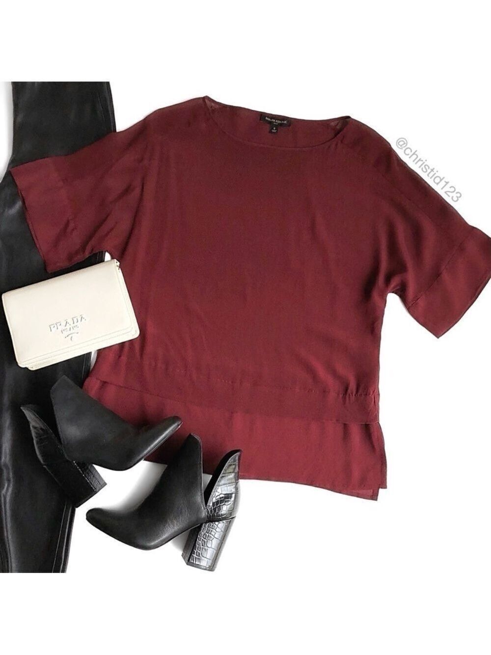 Banana Republic Silk Sheer Panel Top